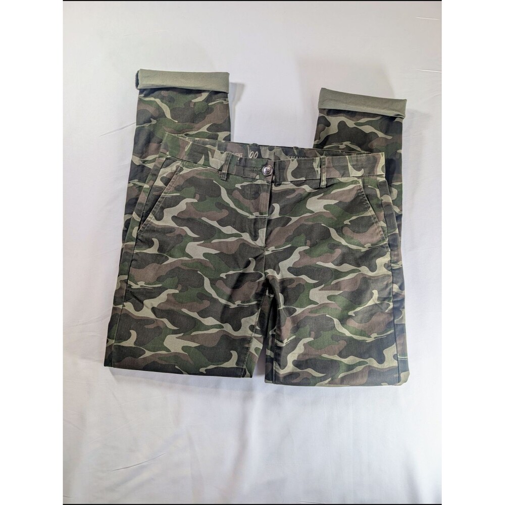 Khakis by GAP Camo Broken-In Straight Pants - Green Camo